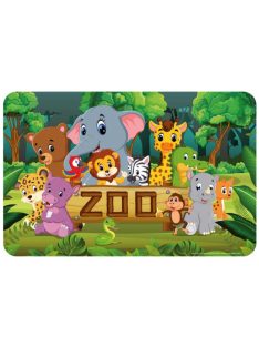 Állatos Zoo tányéralátét 43x28 cm