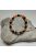 Ásványkarkötő - Hematit, kalcit, ónix cirkónia gömbbel 13-20 cm