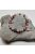Ásványkarkötő - Hematit, tejkvarc, thulit cirkónia gömbbel 13-20 cm