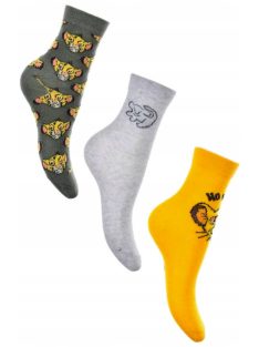 Az Oroszlánkirály gyerek bokazokni 3 pár/csomag 23-34 Nr1