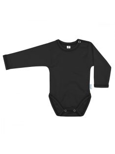  Kynga grafitszürke hosszú ujjú baba body 62 - KIFUTÓ SZÍN, UTOLSÓ DARABOK!