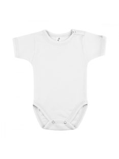 Kynga fehér rövid ujjú baba body 62