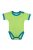 Kynga kivizöld-azúrkék rövid ujjú baba body 62, 68, 74, 80, 86, 92, 98 cm