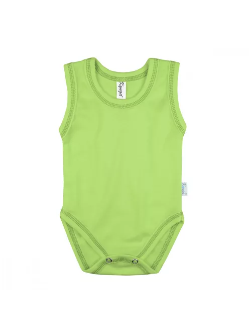 Kynga kivizöld ujjatlan baba body 74