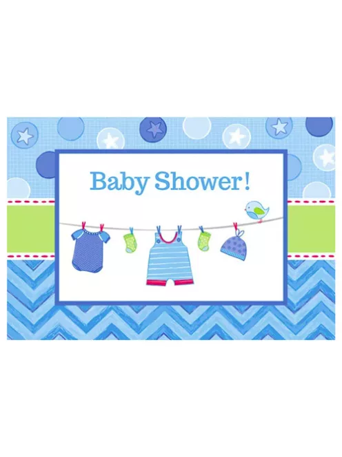 Baby Boy Shower meghívó 8 db-os Nr1
