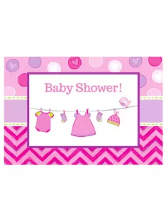 Baby Girl Shower meghívó 8 db-os Nr1