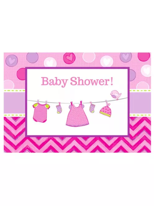 Baby Girl Shower meghívó 8 db-os Nr1