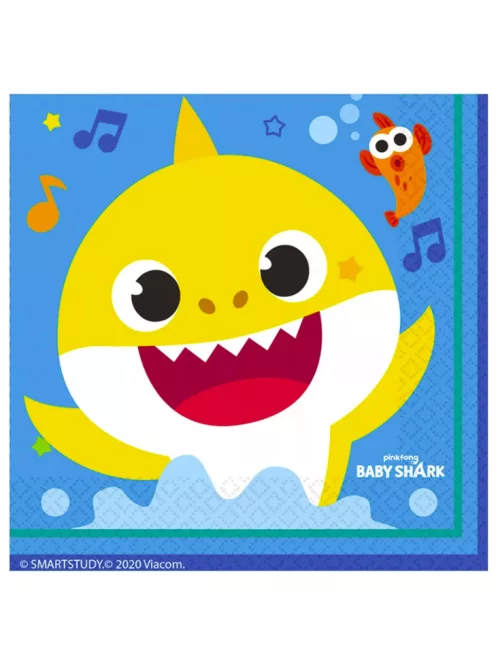Baby Shark szalvéta 16 DARABOS, 33x33 cm Nr1