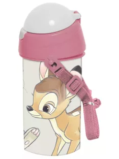   Bambi műanyag szívószálas kulacs akasztóval 500 ml Nr 01