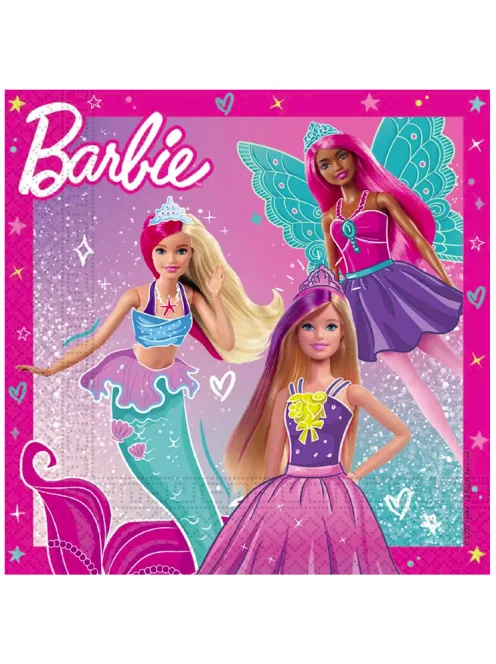 Barbie szalvéta 20 DARABOS, 33x33 cm FSC Nr1