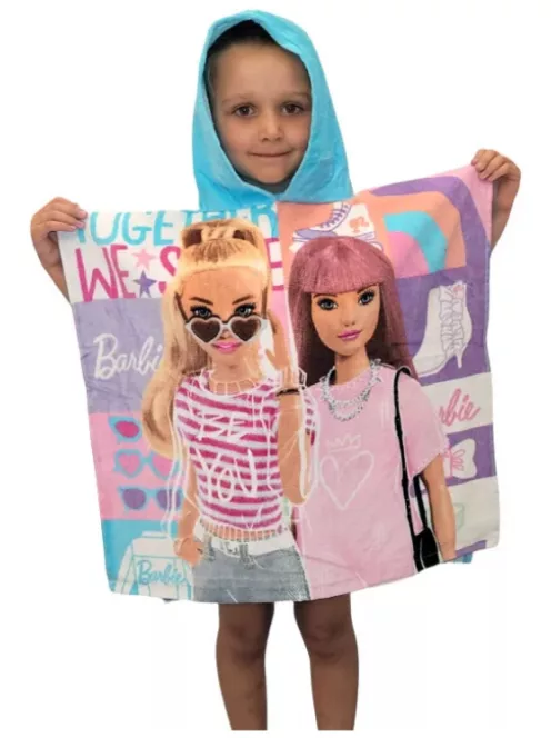 Barbie Together strandtörölköző poncsó 60x120 cm (Fast Dry) Nr1