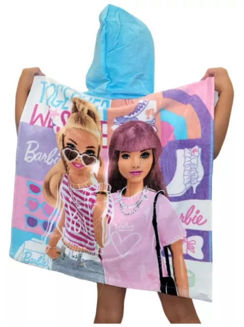 Barbie Together strandtörölköző poncsó 60x120 cm (Fast Dry) Nr1