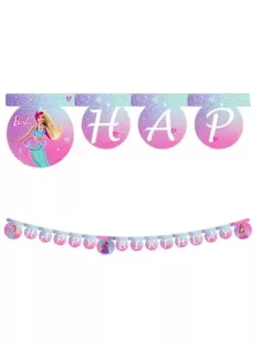 Barbie Happy Birthday felirat FSC 2 méter Nr1