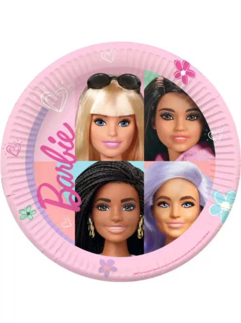 Barbie papírtányér 8 DARABOS, 23 cm Nr1