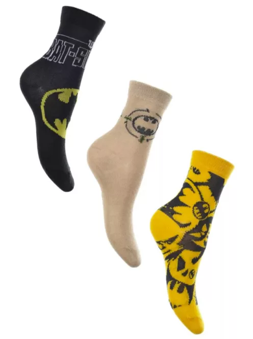 Batman gyerek bokazokni 3 pár/csomag 23-34 Nr1