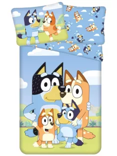 Bluey Happy Family ágyneműhuzat 140×200cm, 70x90 cm Nr4