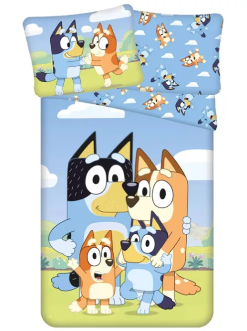 Bluey Happy Family ágyneműhuzat 140×200cm, 70x90 cm Nr4