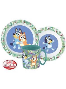   Bluey Leaves étkészlet, micro műanyag szett 265 ml-es bögrével