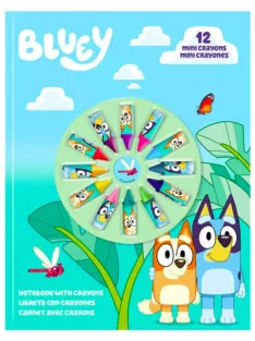 Bluey Life füzet + mini zsírkréta szett