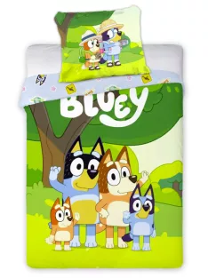   Bluey gyerek, ovis ágyneműhuzat 100×135 cm, 40×60 cm Nr 04