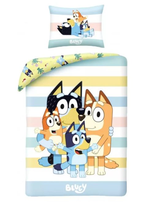 Bluey Family gyerek ágyneműhuzat 140×200 cm, 70x90 cm Nr1