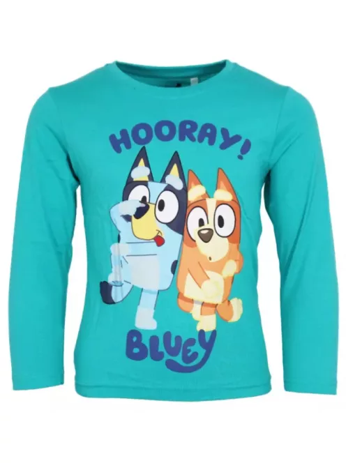 Bluey Let's Do Blue gyerek hosszú ujjú póló, felső 2 év, 3 év, 4 év, 5 év, 6 év Nr4