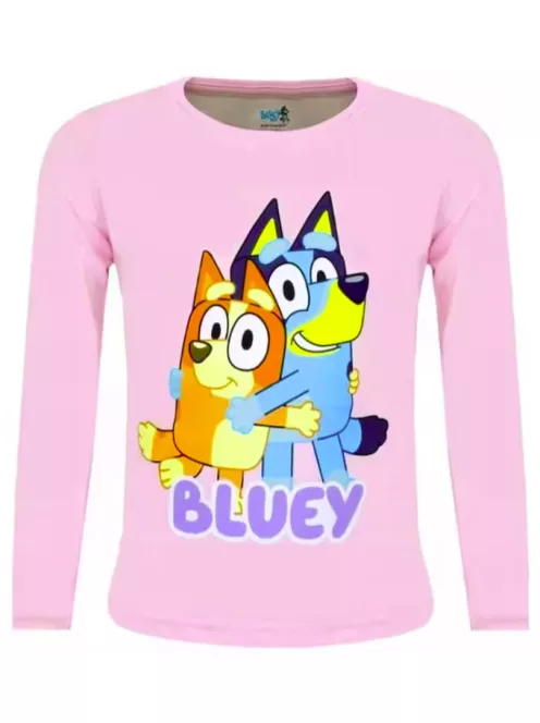 Bluey Let's Do Blue gyerek hosszú ujjú póló, felső 2 év, 3 év, 4 év, 5 év, 6 év Nr5