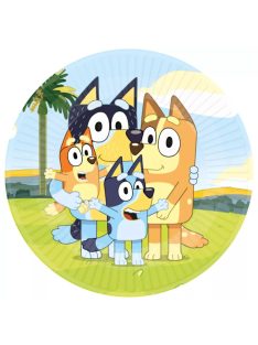 Bluey Joke papírtányér 8 DARABOS, 23 cm Nr1