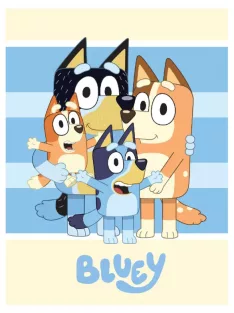 Bluey Happiness polár takaró, pléd 100x140 cm Nr3