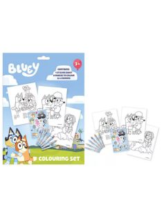 Bluey Life színező szett matricával