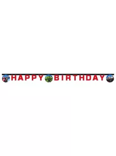 Bosszúállók Happy Birthday felirat FSC 2 méter Nr1