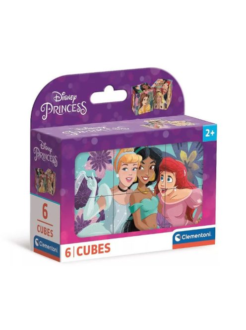 Disney Hercegnők 6 db-os mesekocka - Clementoni
