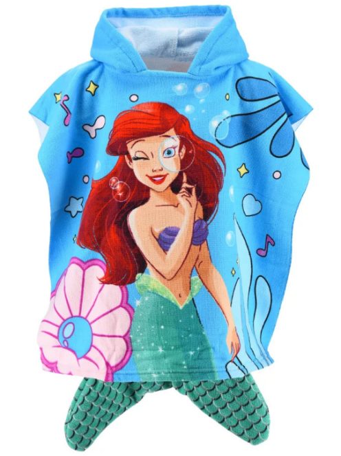 Disney Hercegnők Ariel strandtörölköző poncsó 55x110 cm (Fast Dry) Nr3