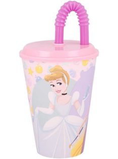 Disney Hercegnők szívószálas pohár 430 ml