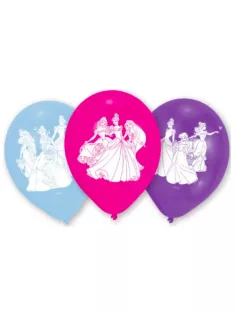Disney Hercegnők Dance léggömb, lufi 6 db-os 22,8 cm Nr1