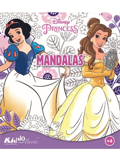Disney Hercegnők Mandala színező - Kiddo foglalkoztató füzet Nr1