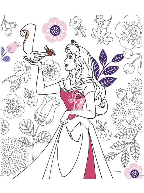 Disney Hercegnők Mandala színező - Kiddo foglalkoztató füzet Nr1