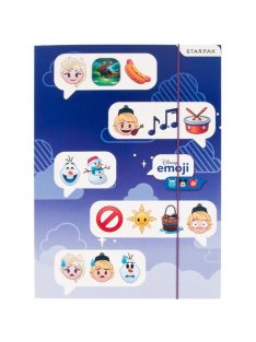 Disney Jégvarázs Emoji A/4 gumis mappa Nr2