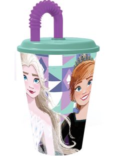   Disney Jégvarázs Ice Magic szívószálas pohár 430 ml Nr2