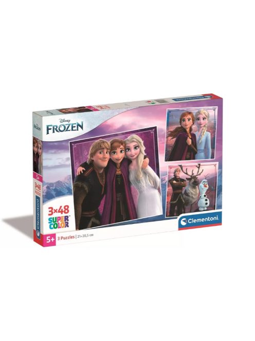 Disney Jégvarázs Leaf 3x48 db-os puzzle Clementoni