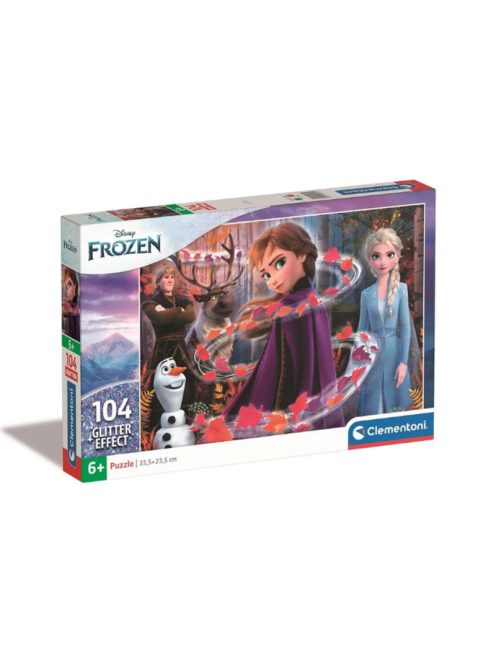 Disney Jégvarázs Leaves 104 db-os Glitter puzzle Clementoni