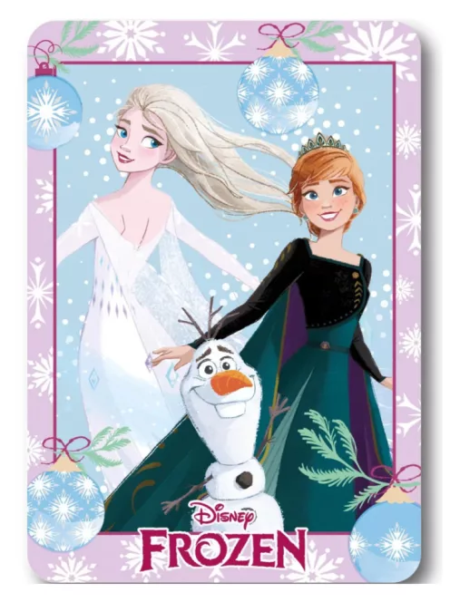 Disney Jégvarázs Holiday Karácsonyi polár takaró, pléd 100x140 cm Nr6