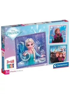Disney Jégvarázs Snowy Bond 3x48 db-os puzzle Clementoni