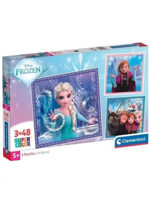Disney Jégvarázs Snowy Bond 3x48 db-os puzzle Clementoni