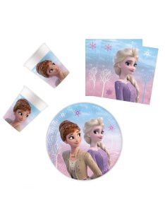   Disney Frozen II Wind Spirit, Jégvarázs party szett 36 darabos, 20 cm-es tányérral