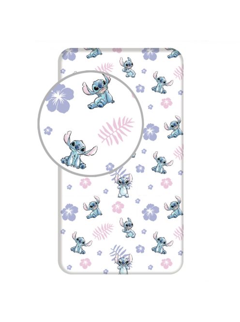 Disney Lilo és Stitch, A csillagkutya gumis lepedő 90x200 cm Nr1