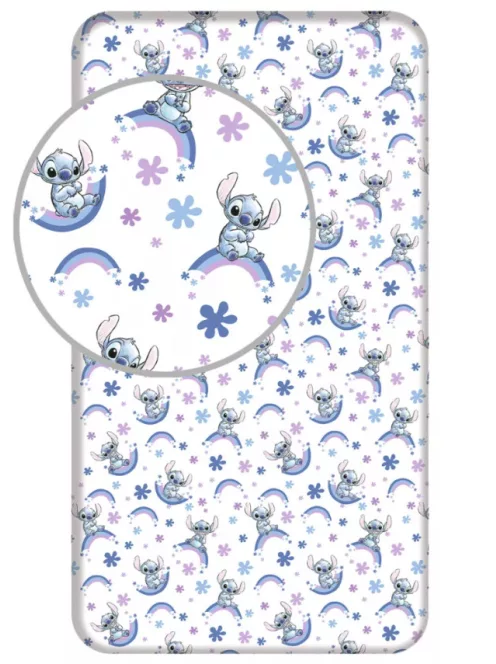 Lilo és Stitch, A csillagkutya gumis lepedő 90x200 cm Nr 05