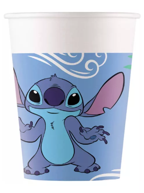 Lilo és Stitch, A csillagkutya papírpohár, party pohár 8 DARABOS, 200 ml FSC Nr1