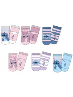   Disney Lilo és Stitch, A csillagkutya Angel baba zokni 3 pár/csomag 0-12 hónap