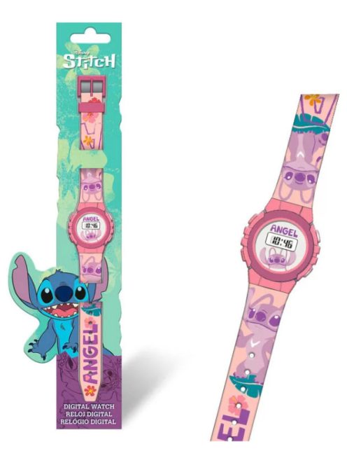 Disney Lilo és Stitch Pink Angel digitális karóra Nr4